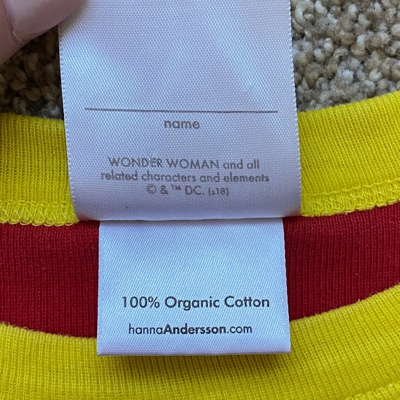 ☀️ 3/$15 Hanna Andersson Wonder Woman pajama top - Picture 7 of 10